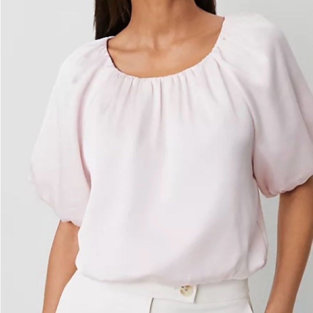 NWT Ann Taylor Bubble Hem Top size L